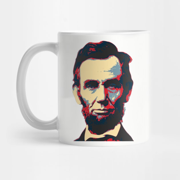 Abraham Lincoln Hope Style Pop Art by Nerd_art